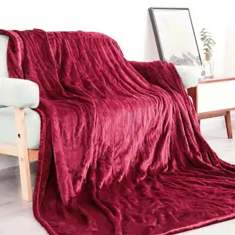 Walmart Maxkare electric heated blanket full size with 10h auto-off & 4 heating levels, 72" x 84" flannel blanket, red offer