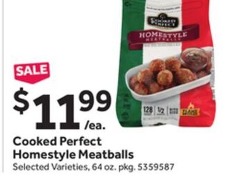 Stop&Shop Cooked perfect homestyle meatballs offer