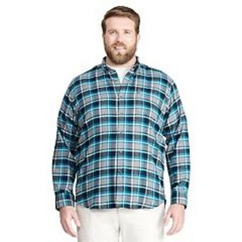 Kohl's Big & tall izod classic-fit plaid flannel button-down shirt offer