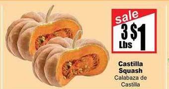 Rancho Markets Castilla squash offer