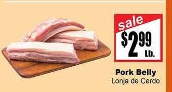 Rancho Markets Pork belly offer