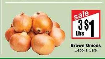 Rancho Markets Brown onions offer