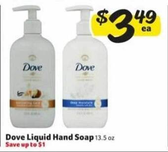 Winn Dixie Dove liquid hand soap offer