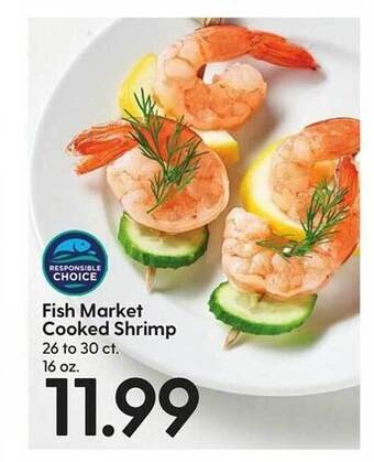 Hy-Vee Fish market cooked shrimp offer