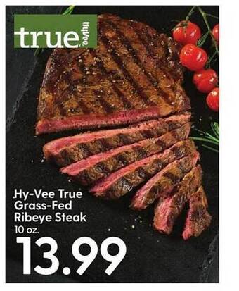 Hy-Vee Hy-vee true grass-fed ribeye steak offer