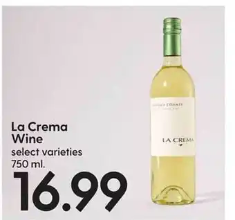 Hy-Vee La crema wine offer