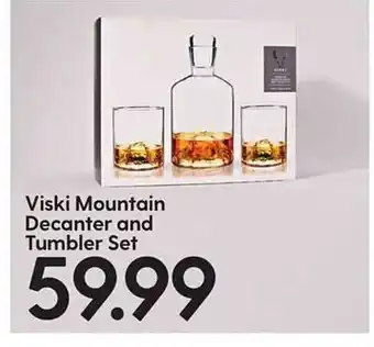 Hy-Vee Viski mountain decanter and tumbler set offer