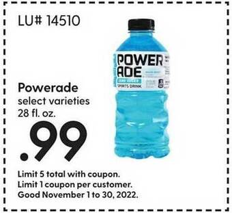 Hy-Vee Powerade offer