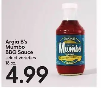 Hy-Vee Argia b's mumbo bbq sauce offer