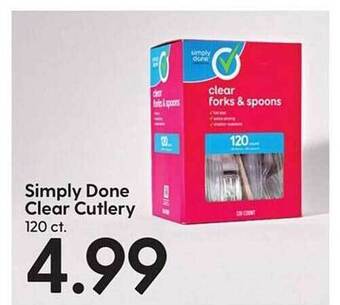 Hy-Vee Simply done clear cutlery offer