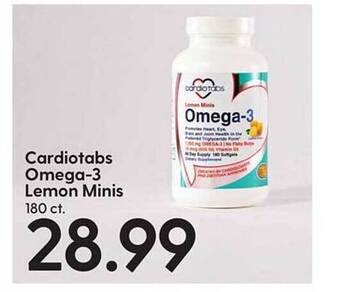 Hy-Vee Cardiotabs omega-3 lemon minis offer