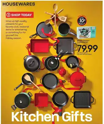 Hy-Vee Martha stewart cookware set offer