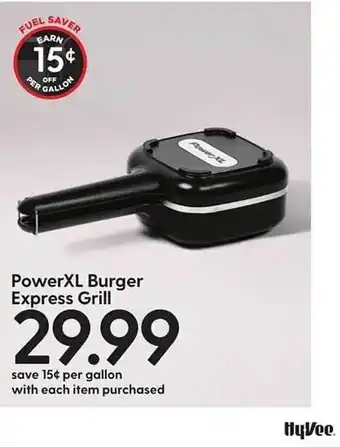 Hy-Vee Powerxl burger express grill offer