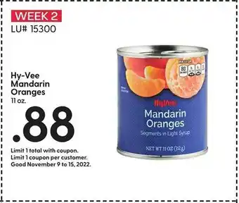 Hy-Vee Hyvee mandarin oranges offer
