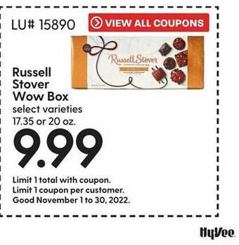 Hy-Vee Russell stover wow box offer