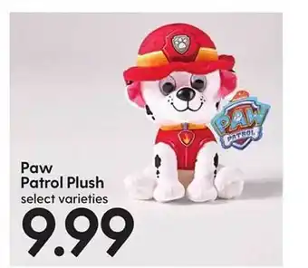 Hy-Vee Paw patrol plush offer