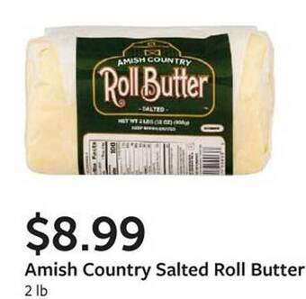 Fareway Amish country salted roll butter offer