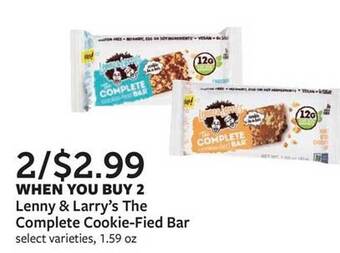 Fareway Lenny & larry's the complete cookie-fied bar offer