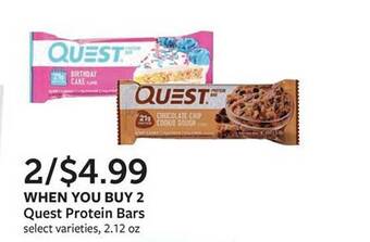 Fareway Quest protein bars offer