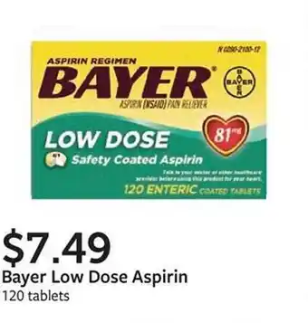 Fareway Bayer low dose aspirin tablets offer