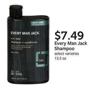 Fareway Every man jack shampoo offer
