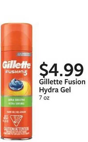 Fareway Gillette fusion hydra gel offer