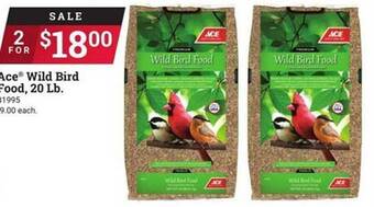 Ace Hardware Ace wild bird food 20 lb offer