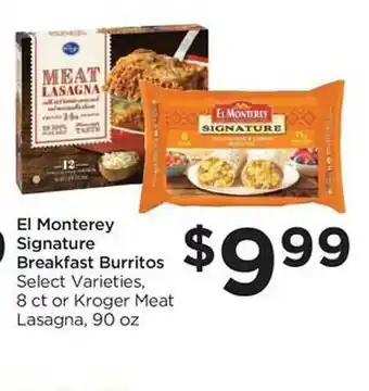 Food 4 Less El monterey signature breakfast burritos offer