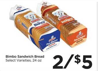 Food 4 Less Bimbo sandwich bread offer