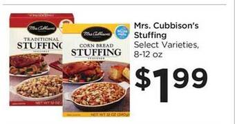 Food 4 Less Mrs. cubbison's stuffing offer