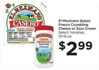 Foods Co El mexicano queso fresco crumbling cheese or sour cream offer