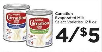 Foods Co Carnation evaporated milk offer