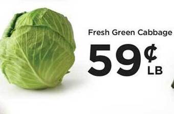 Foods Co Fresh green cabbage offer