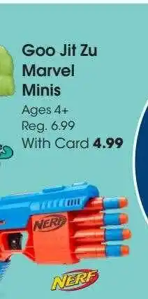 Fred Meyer Goo jit zu marvel minis nerf offer