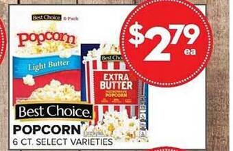 Price Cutter Best choice popcorn offer