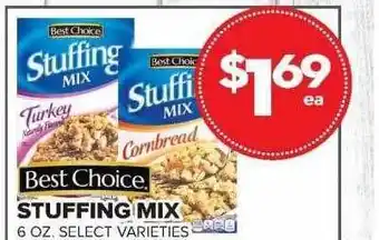 Price Cutter Best choice stuffing mix offer