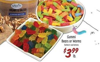 Sprouts Farmers Market Gummi bears or worms offer