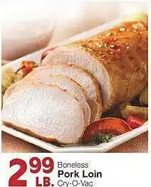 United Supermarkets Boneless pork loin offer
