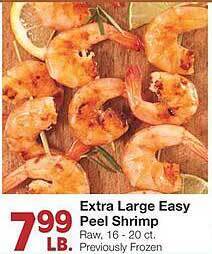 United Supermarkets Extra large easy peel shrimp offer