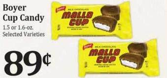 Rosauers Boyer cup candy offer