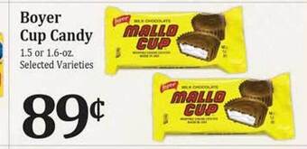 Rosauers Boyer cup candy offer