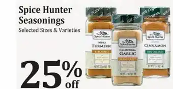 Rosauers Spice hunter seasonings offer