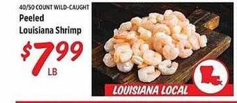 Rouses Peeled louisiana shrimp offer