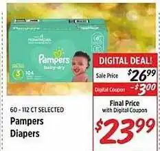 Rouses Pampers diapers offer