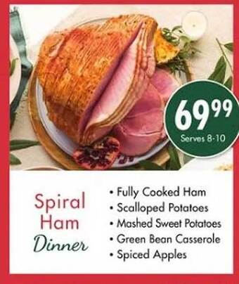 Safeway Spiral ham dinner offer