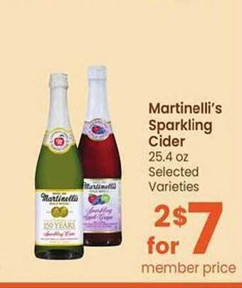 Safeway Martinelli's sparkling cider offer