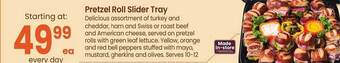 Safeway Pretzel roll slider tray offer