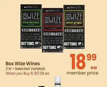 Safeway Box wize wines offer