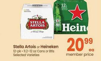 Safeway Stella artois or heineken offer