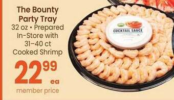 Safeway The bounty party tray offer